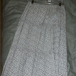 maxi brandy skirt. sea foam green